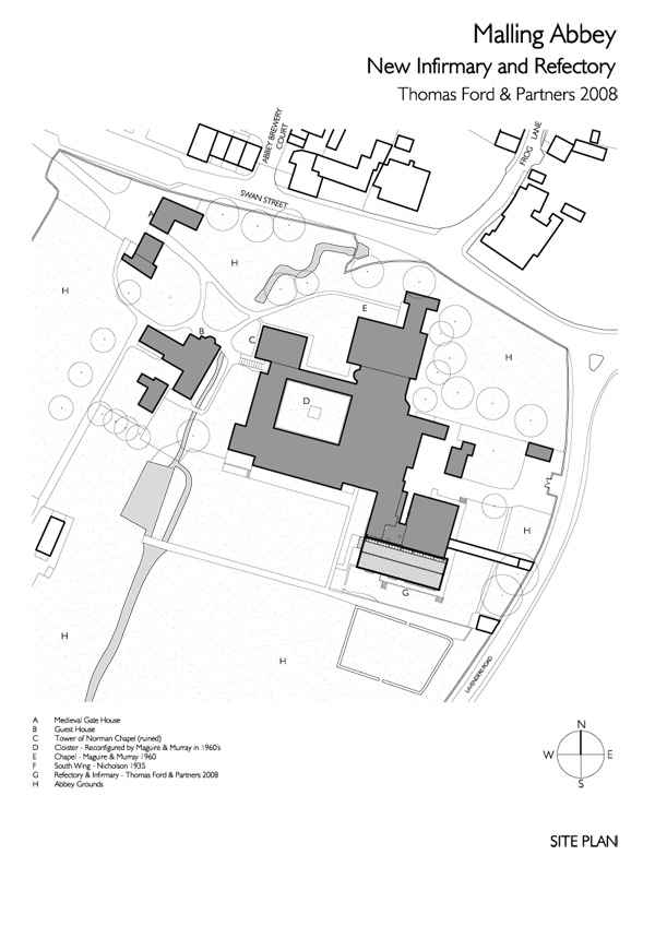 malling abbey drawing